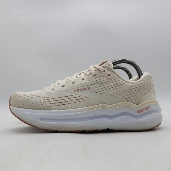 Brooks Ghost Max 2 Women's Size 9 B White Running Shoes Sneakers 1204201B190 - Picture 4 of 10